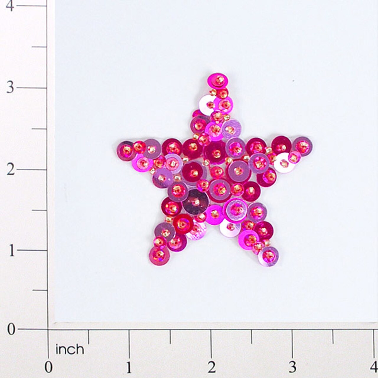 2 1/4&#x22; x 2 1/4&#x22; Star Bead and Sequin Applique/Patch